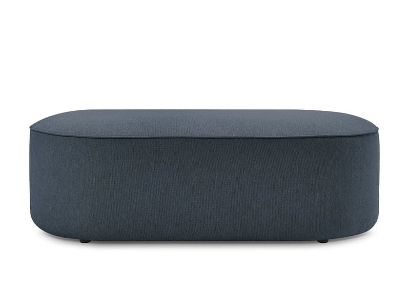 Hocker BOBOCHIC ROUSSEAU 70x140x45cm stoff chiniert dunkelblau