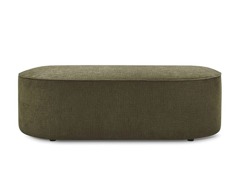 Hocker BOBOCHIC ROUSSEAU 70x140x45cm stoff mit textur grün