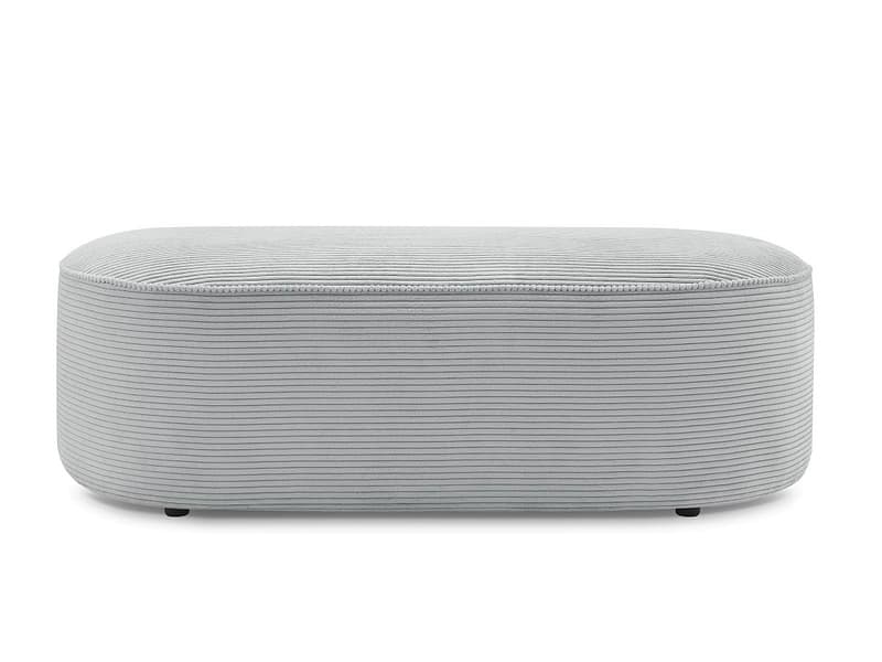 Hocker BOBOCHIC ROUSSEAU 70x140x45cm cord-stoff hellgrau