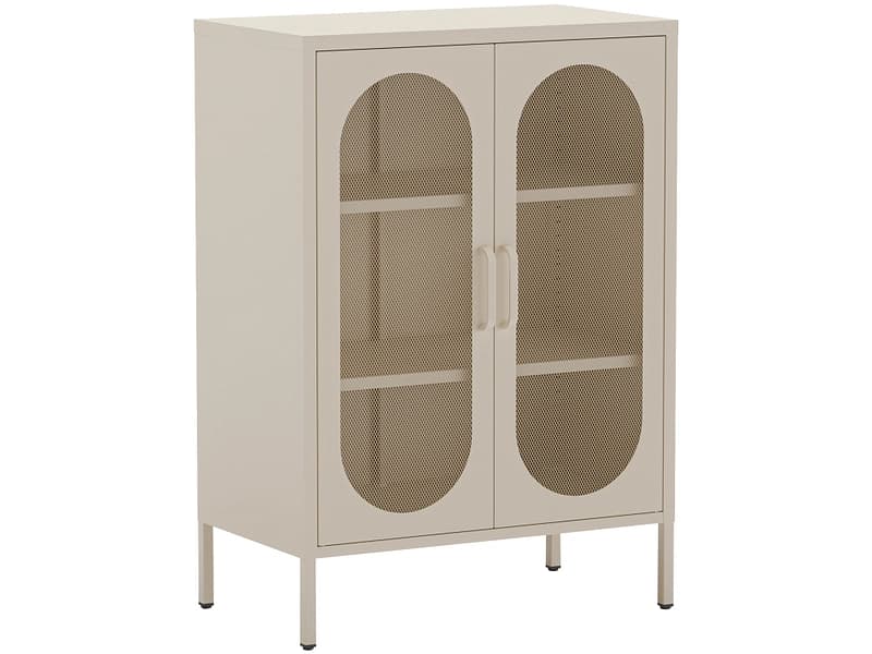 Kommode MARCKERIC DIORA 2 Türen 40x70x100cm cremefarben lackiert