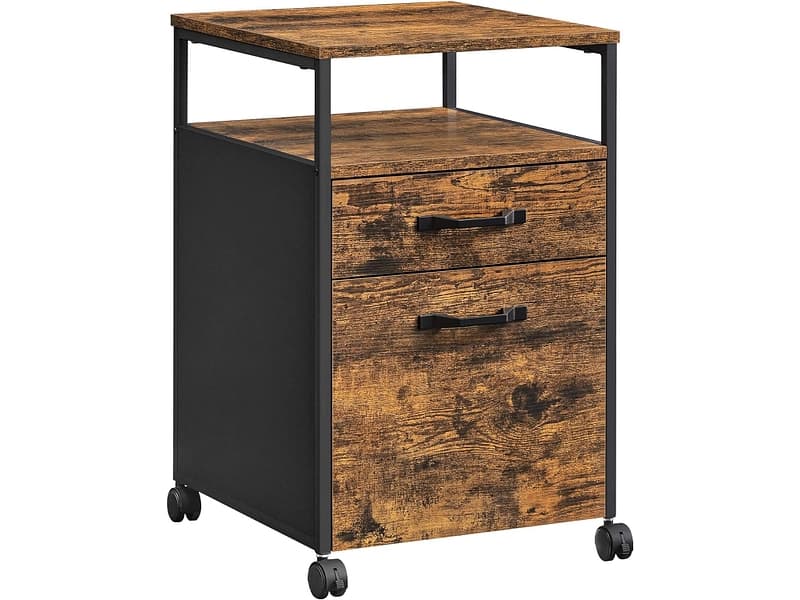 Schubladenelement SONGMICS RUSTIK 2 Schubladen braun