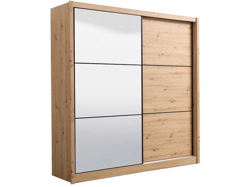 Schwebetürenschrank NAVARA artisan eiche 2 Türen