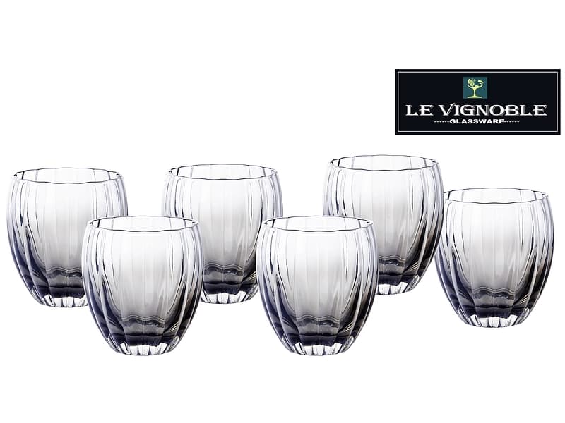 Wasserglas BLOOM 6 -teilig grau 40 cl
