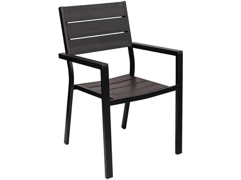 Gartenstuhl SIDE Aluminium schwarz