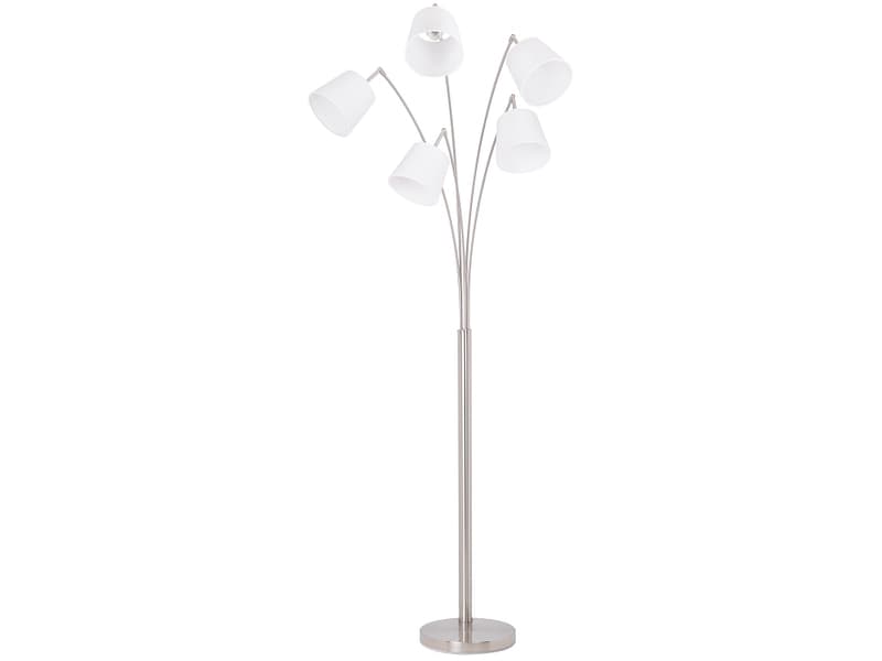 Stehlampe PRIAM 225cm 40W silberfarben