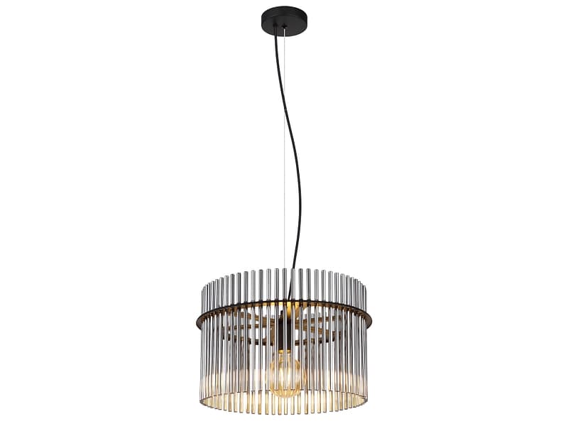 Hängelampe GORLEY 40x150cm 60W schwarz