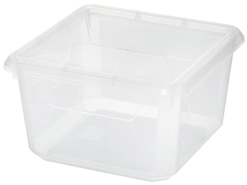 Aufbewahrungsbox BENITA durchsichtig 19x19x11cm