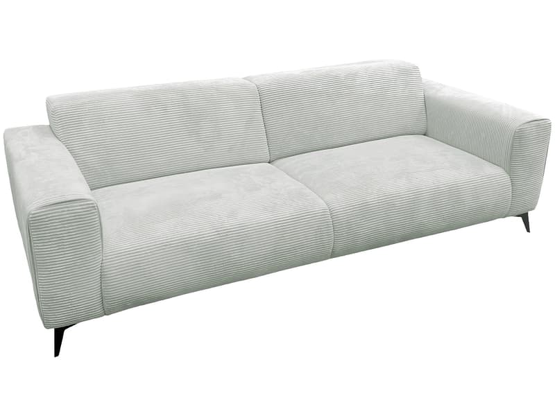 2er Sofa JULIA Stoff hellgrau