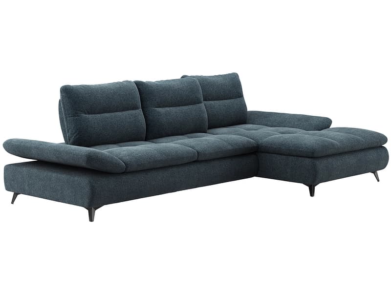 Ecksofa SWISS HOME STYLE ENTRY Stoff dunkelblau