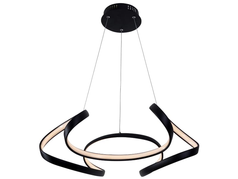 Hängelampe SAYA LED 60x120cm 30W schwarz