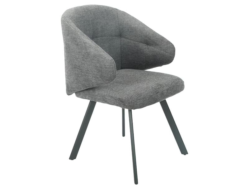 Stuhl DONNA Stoff anthrazit