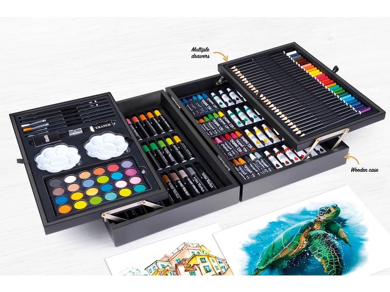 ARTICO Kunstkoffer schwarz