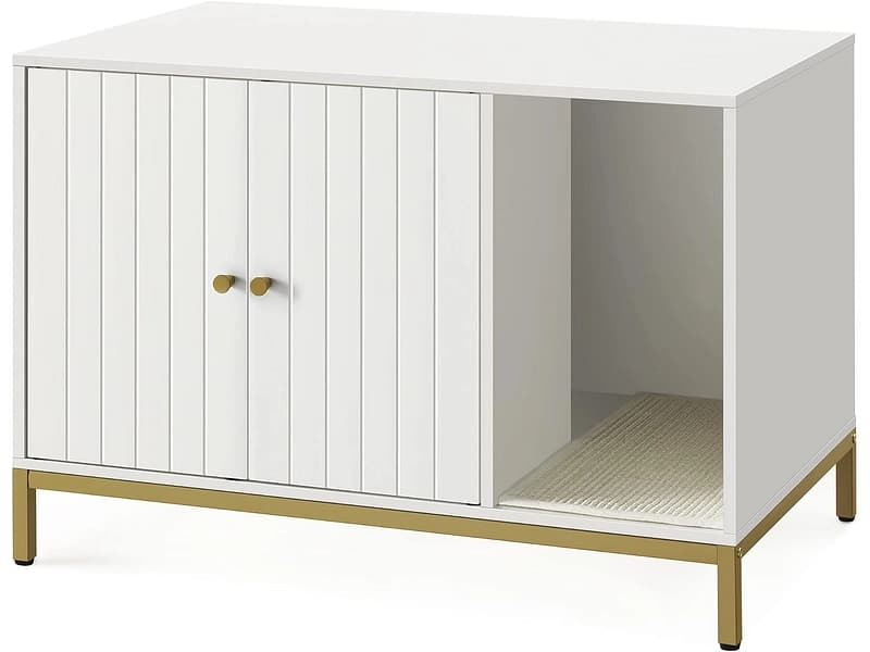 Katzen-Toilettenhaus SONGMICS CAT 2 Türen 50x80x55cm weiss