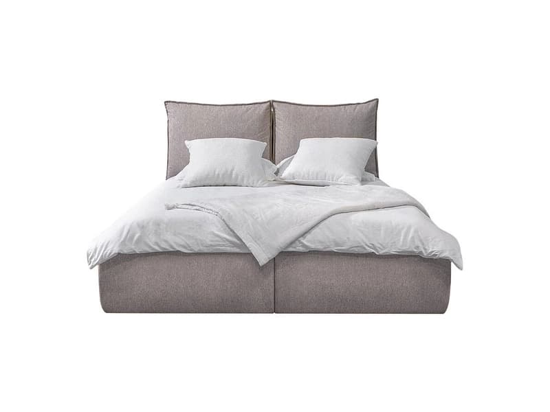 Kastenbett BOBOCHIC GARANCE 160x200cm stoff beige