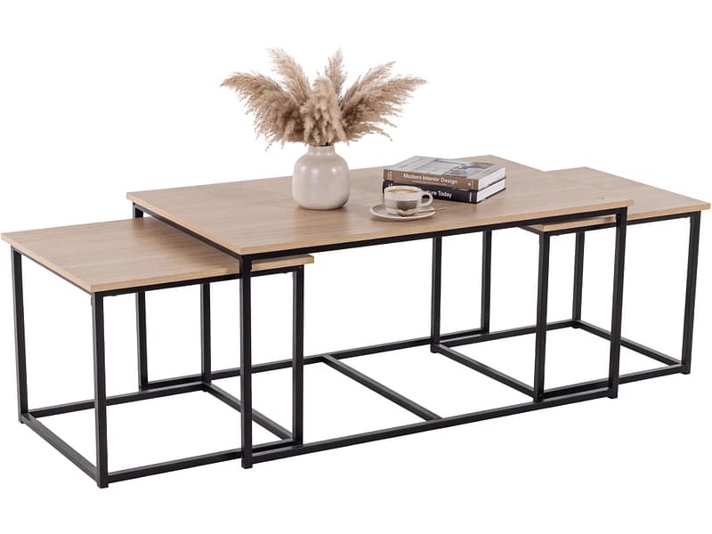 Set für Couchtische TRIPLE 60x100x50cm eiche