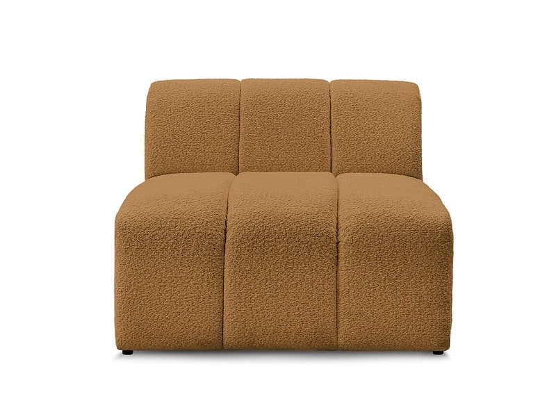Modulare Sessel für Sofa BOBOCHIC ANNECY Boucle-Stoff gelb