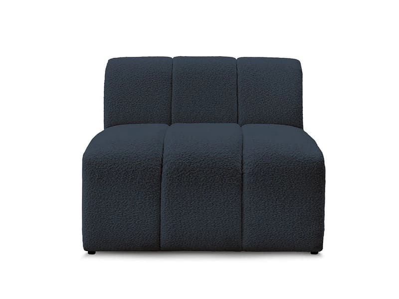 Modulare Sessel für Sofa BOBOCHIC ANNECY Boucle-Stoff dunkelblau