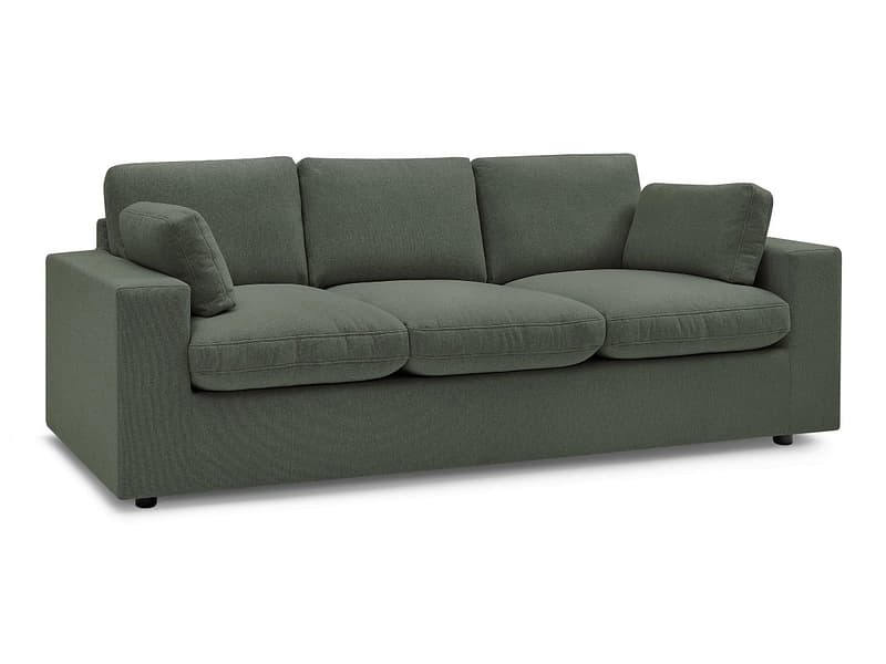 3er Sofa BOBOCHIC BELAIR Stoff grün