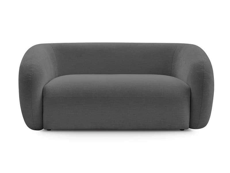2er Sofa BOBOCHIC CELINE Stoff dunkelgrau