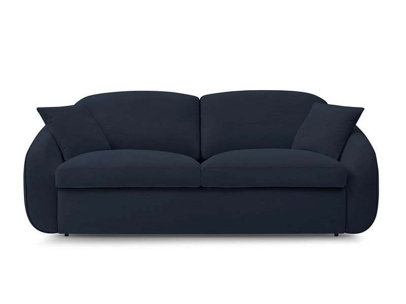 3er Sofa BOBOCHIC CEZANNE Stoff dunkelblau