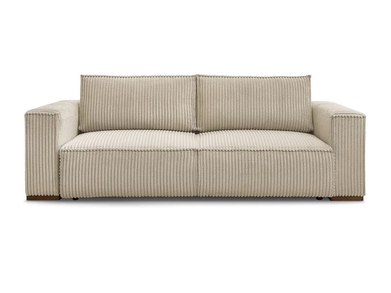 3er Sofa BOBOCHIC CHELSEA Cord-Stoff taupe