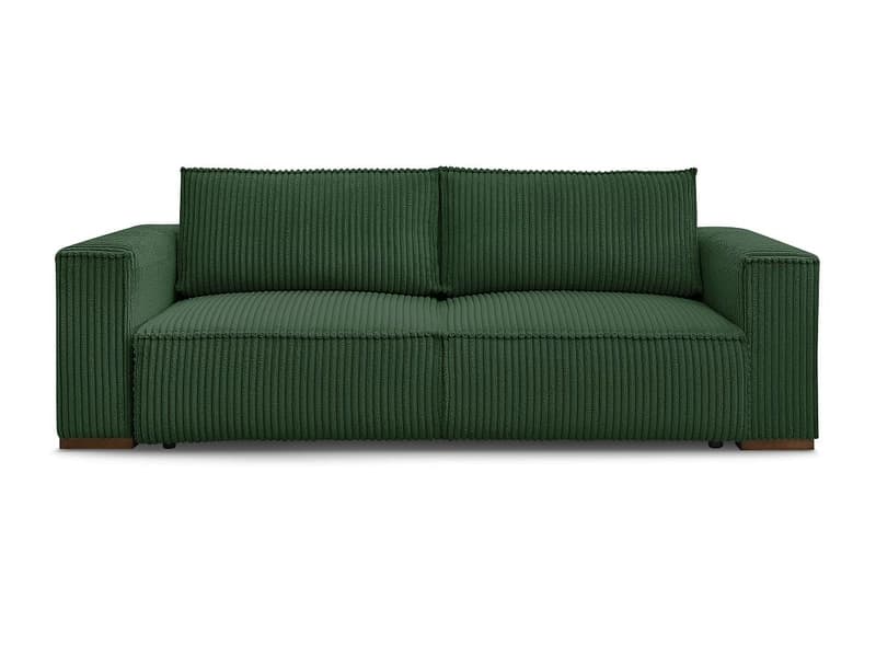 3er Sofa BOBOCHIC CHELSEA Cord-Stoff grün