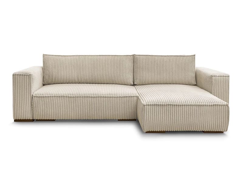 Ecksofa BOBOCHIC CHELSEA Cord-Stoff taupe