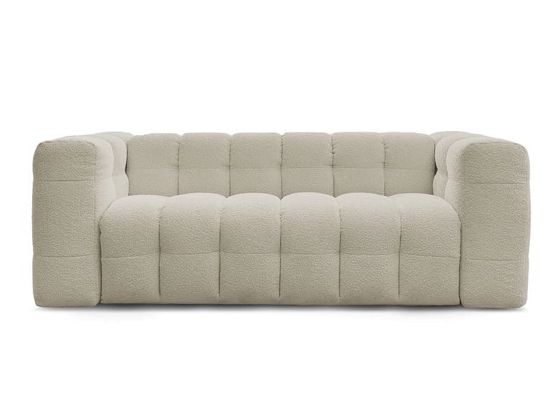 3er Sofa BOBOCHIC CLOUD Boucle-Stoff beige