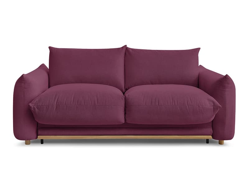 3er Sofa BOBOCHIC ERNEST Stoff rot