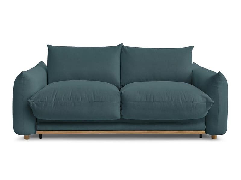 3er Sofa BOBOCHIC ERNEST Stoff dunkelblau
