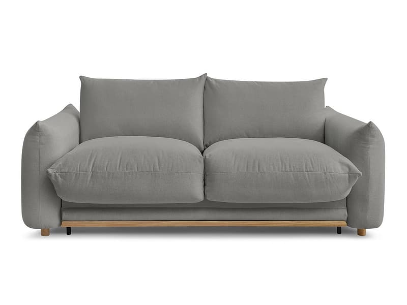 3er Sofa BOBOCHIC ERNEST Stoff dunkelgrau
