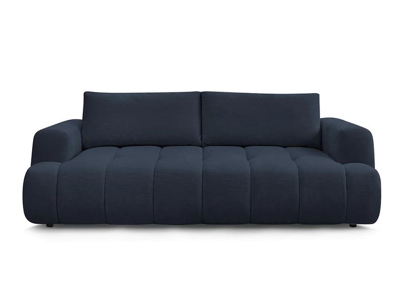 3er Sofa BOBOCHIC FUJI Stoff dunkelblau