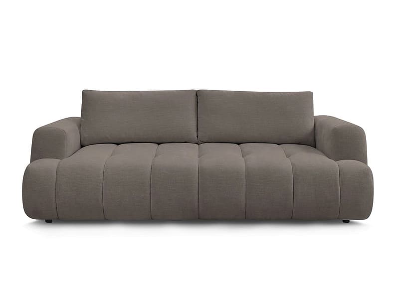 3er Sofa BOBOCHIC FUJI Stoff rotbraun