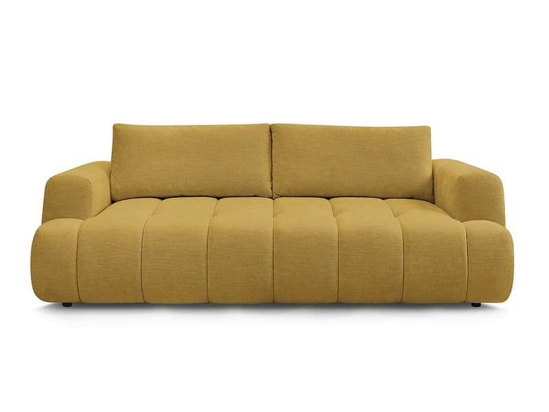 3er Sofa BOBOCHIC FUJI Stoff gelb