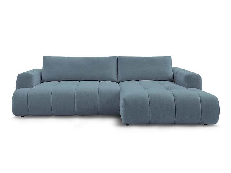 Ecksofa BOBOCHIC FUJI Stoff hellblau