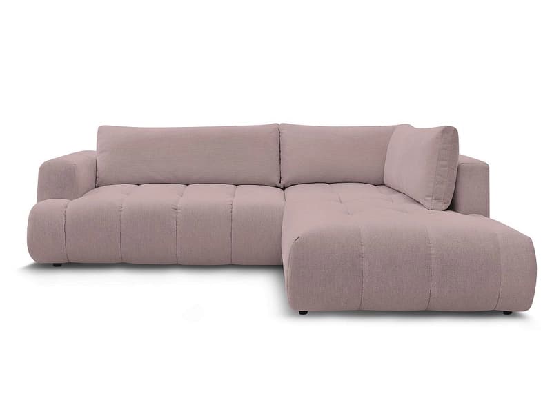 Ecksofa BOBOCHIC FUJI Stoff rosa