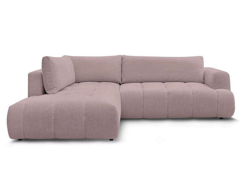 Ecksofa BOBOCHIC FUJI Stoff rosa