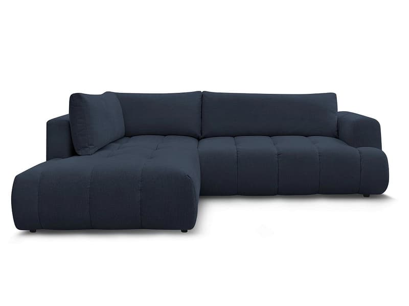 Ecksofa BOBOCHIC FUJI Stoff dunkelblau