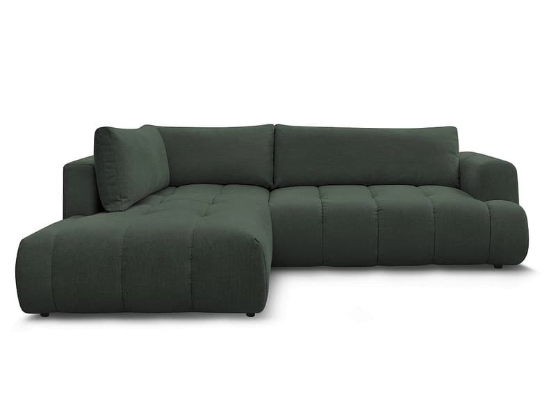 Ecksofa BOBOCHIC FUJI Stoff grün