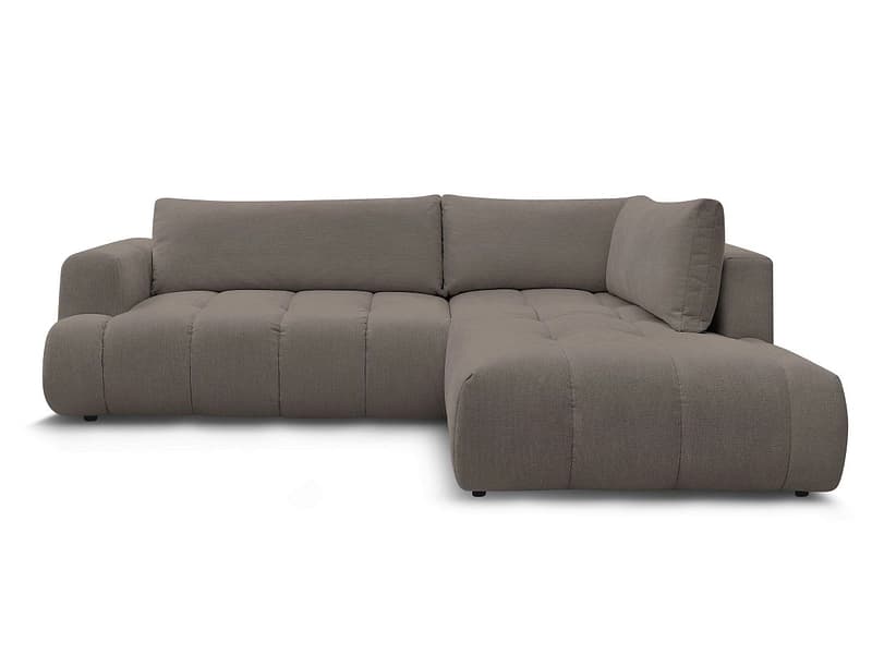 Ecksofa BOBOCHIC FUJI Stoff rotbraun