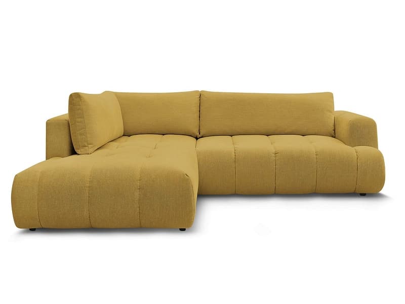 Ecksofa BOBOCHIC FUJI Stoff gelb