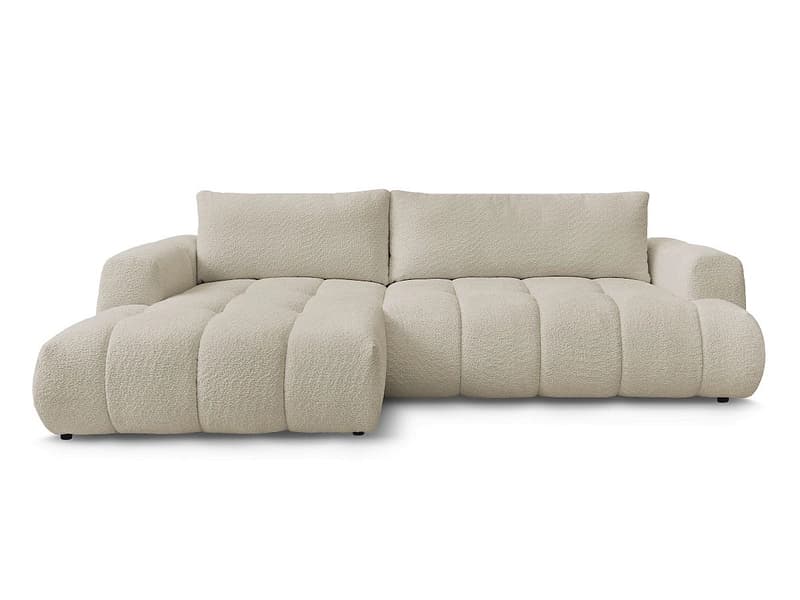 Ecksofa BOBOCHIC FUJI Boucle-Stoff beige