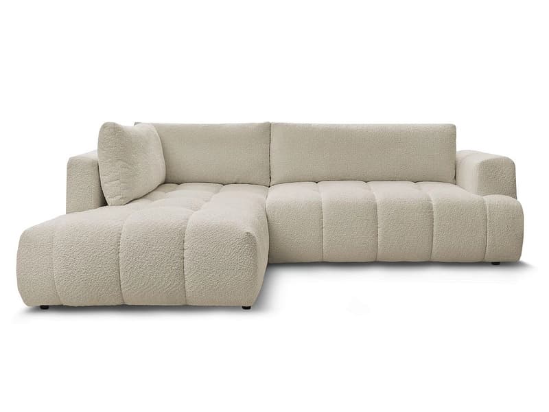 Ecksofa BOBOCHIC FUJI Boucle-Stoff beige