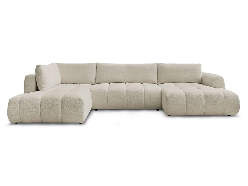 Wohnlandschaft BOBOCHIC FUJI Boucle-Stoff beige