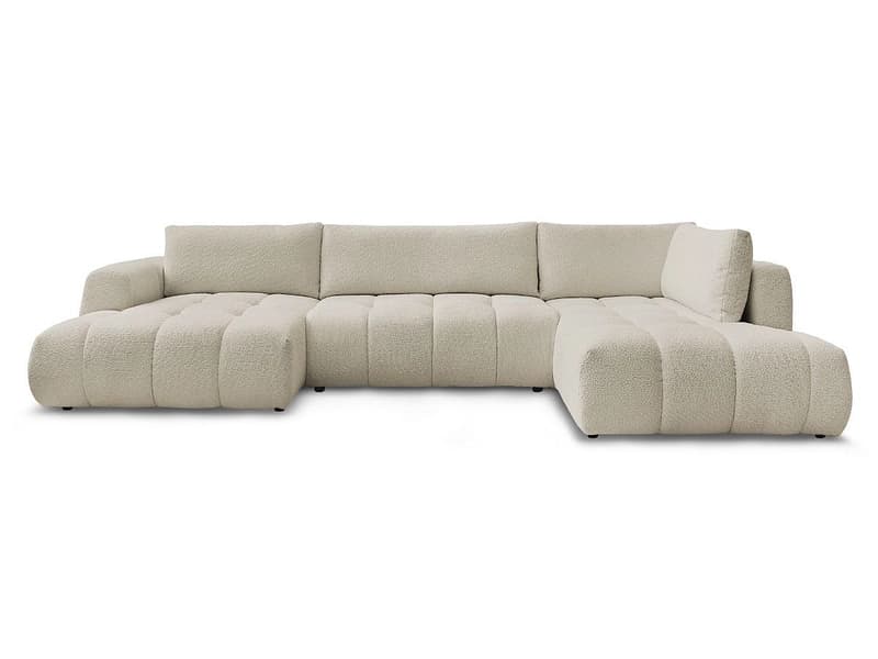 Wohnlandschaft BOBOCHIC FUJI Boucle-Stoff beige