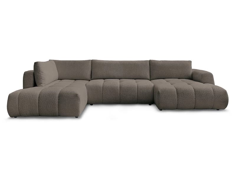 Wohnlandschaft BOBOCHIC FUJI Boucle-Stoff rotbraun