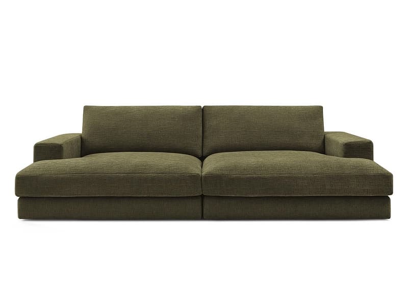Sofa BOBOCHIC LEONARD Stoff mit Textur grün