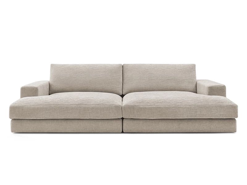 Sofa BOBOCHIC LEONARD Stoff mit Textur beige