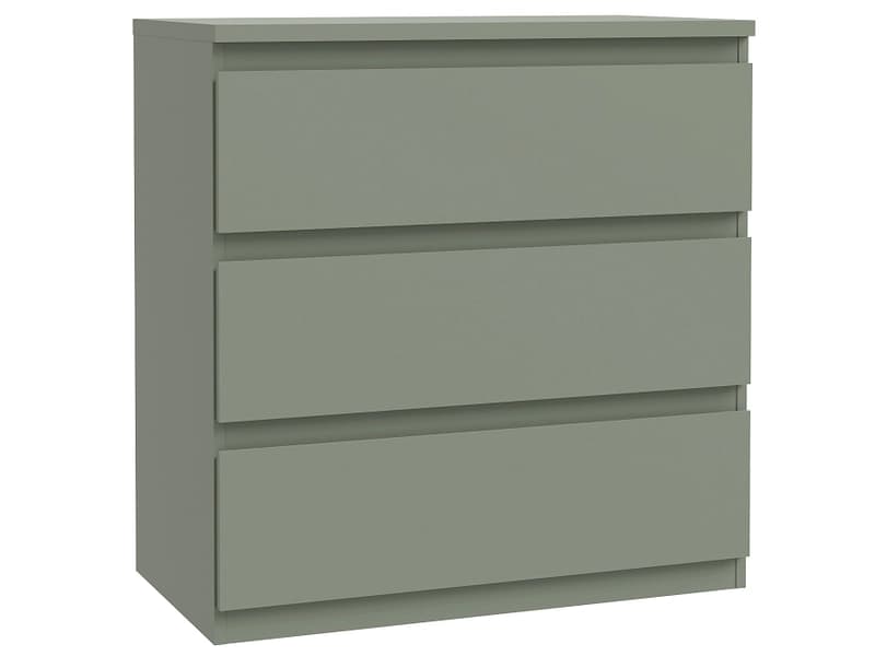Kommode OLIVIA 3 Schubladen 42x77.2x79.8cm grün dekor