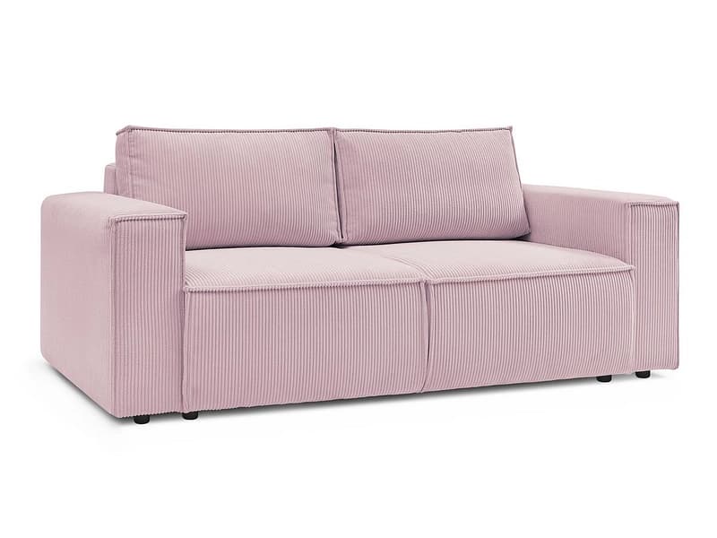 2er Sofa BOBOCHIC NIHAD Cord-Stoff violett